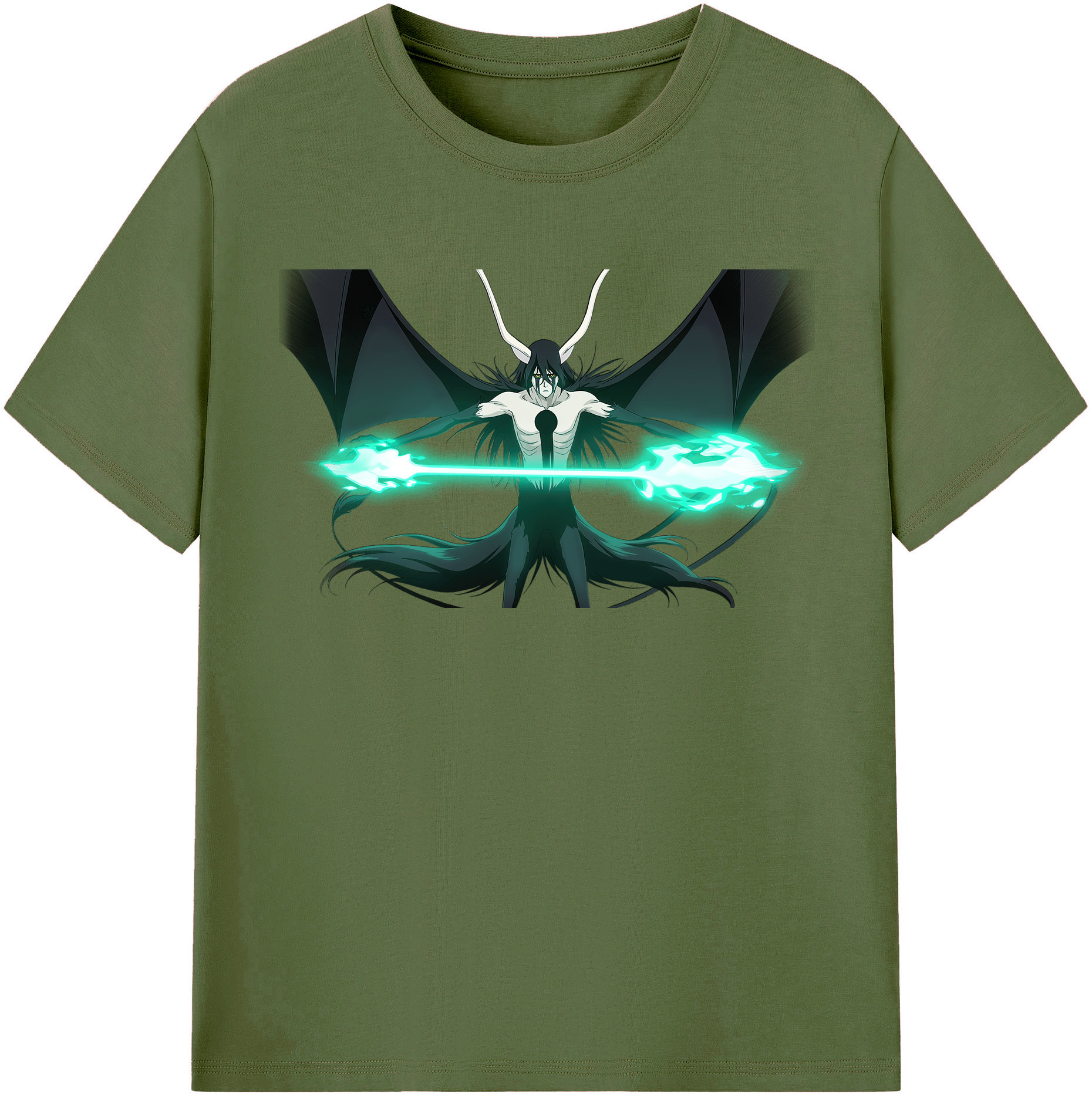 （画像用） ブリーチ ウルキオラ·シファー BLEACH Ulquiorra cifer 綿100％半袖Tシャツ（フロントプリント）